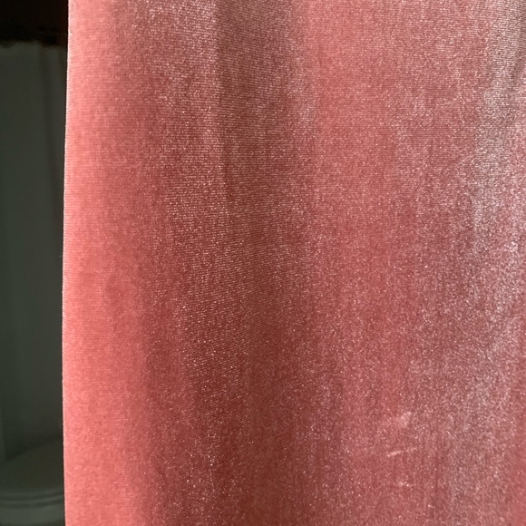 Velvet pink mini dress - Picture 3 of 4